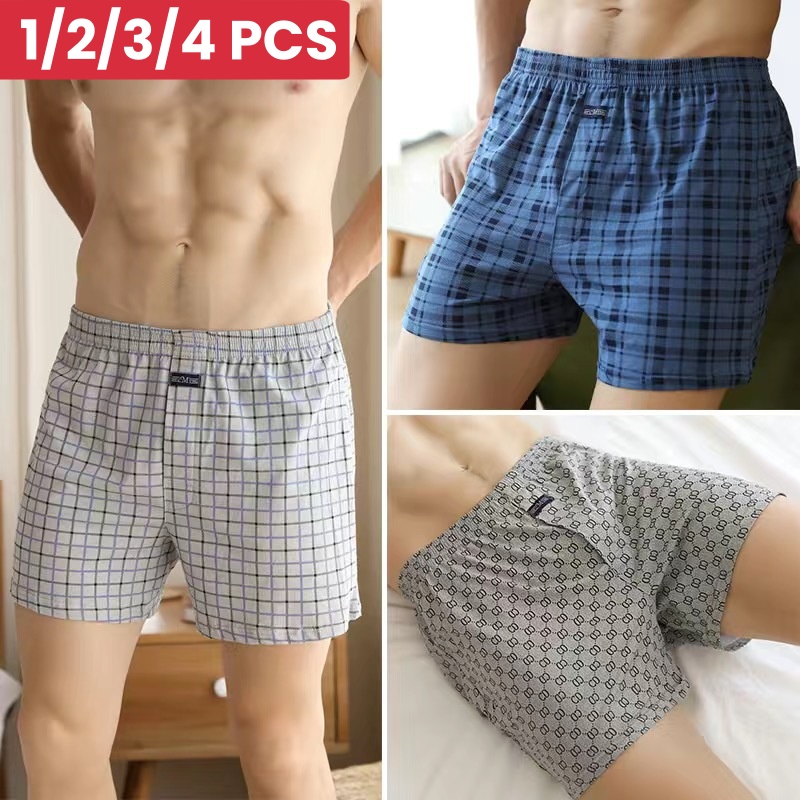 Boxer Brief Pack Cotton - 1/2/3/4PCS Plus Größe M-XXXL Baumwolle Aro