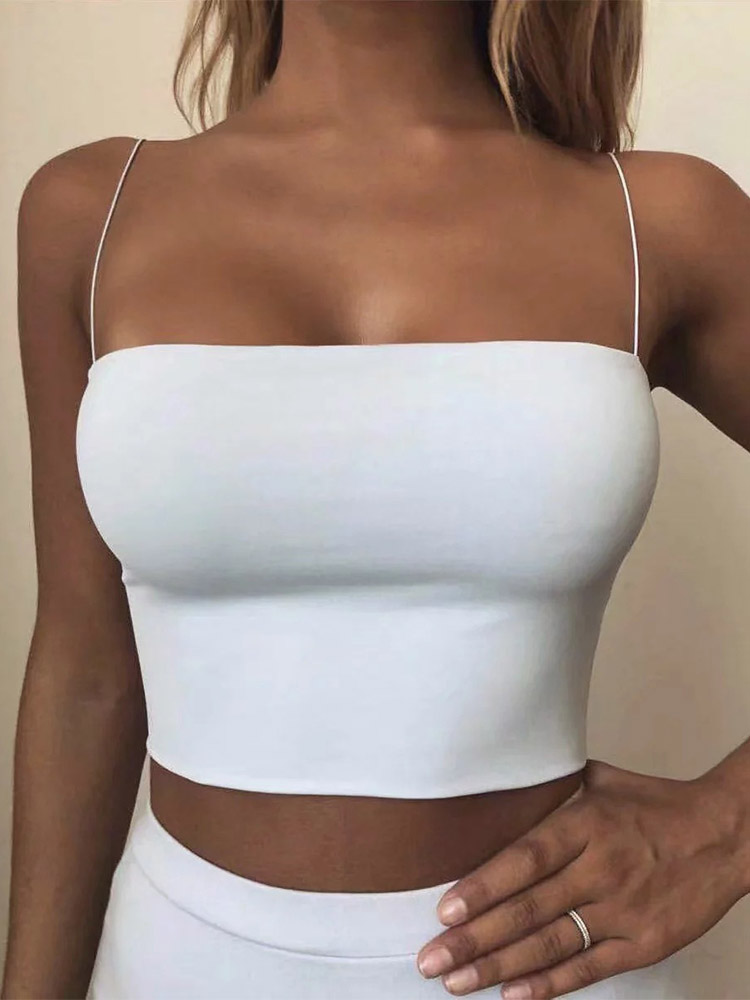 2022 sommer frauen Crop Top Se – Tank Top Ribbed Bewertung und Preis